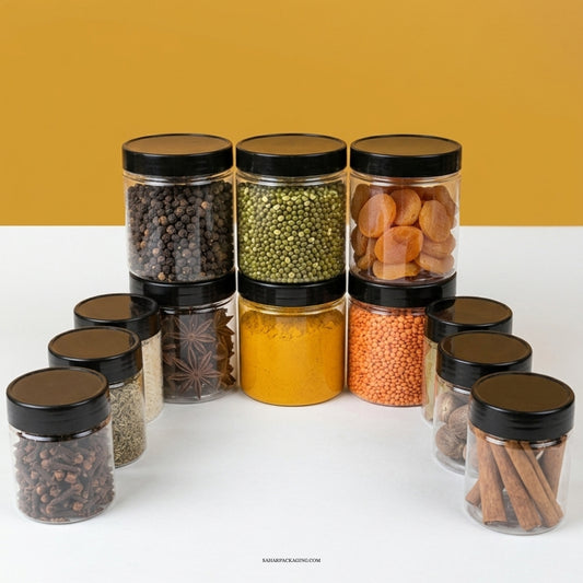 (Free Delivery + Spice Stickers) 12 Pieces Jar Set - Spice Storage Deal