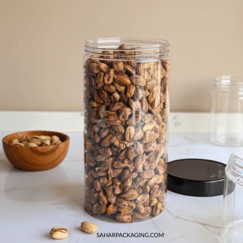 1250ml Round Canister Jar - Plastic