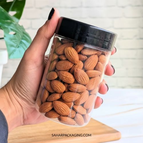 Round Plastic Jar - 375ml