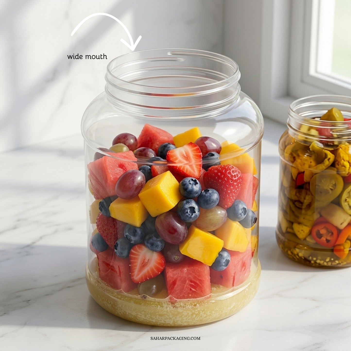 Wide Mouth Plastic Jars - KG