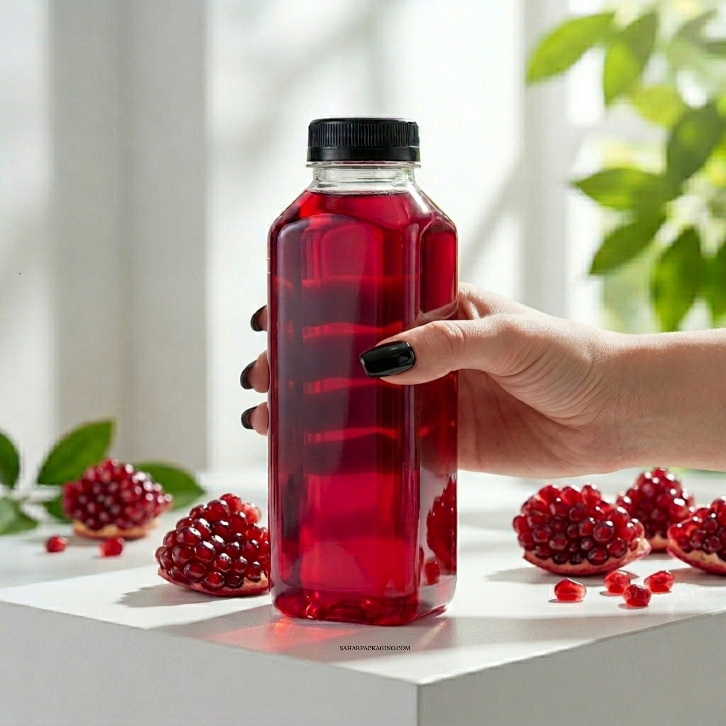 500ml Square Plastic Bottle
