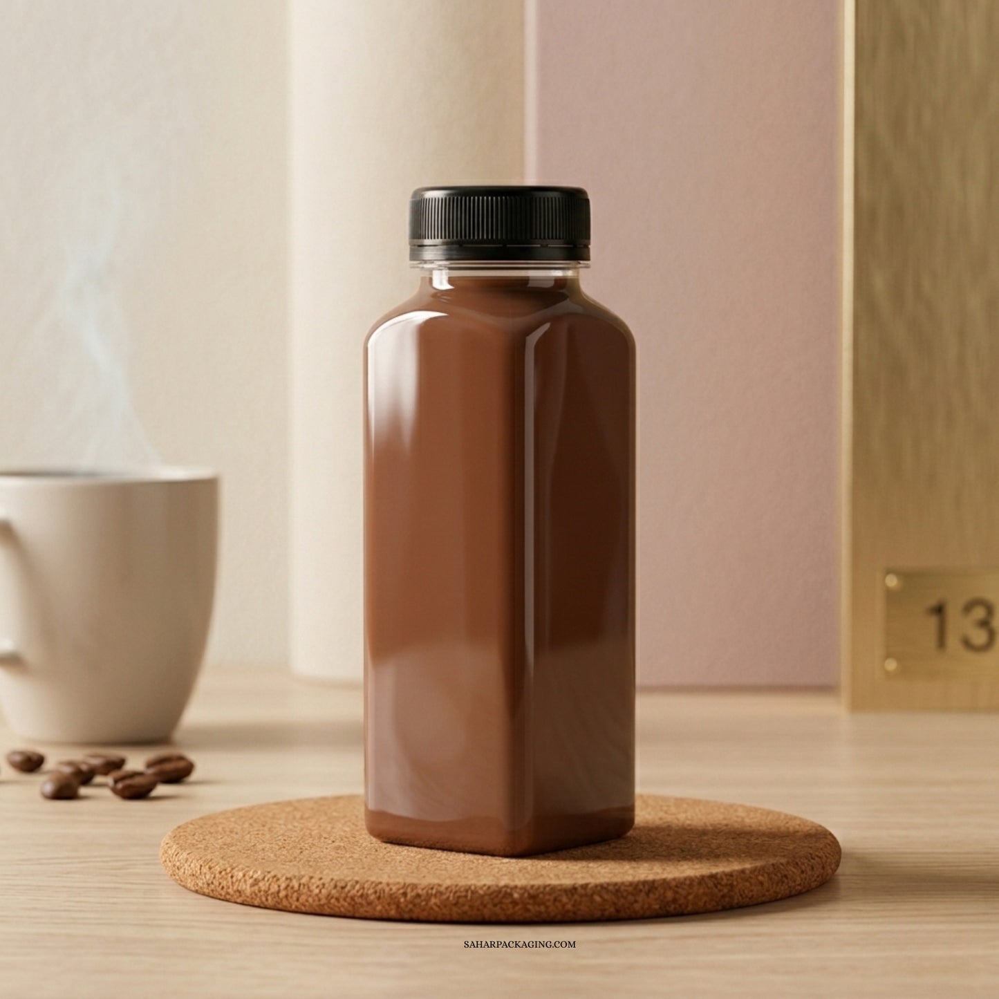 Square Plastic Bottle - 250ml