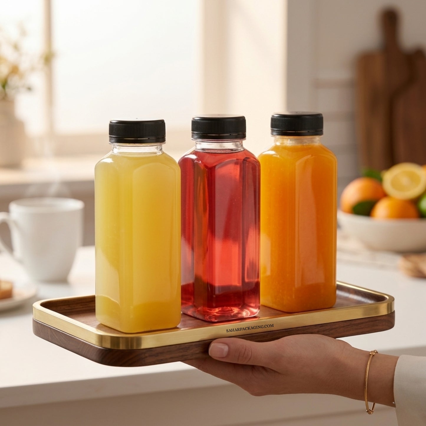 Square Plastic Bottle - 250ml
