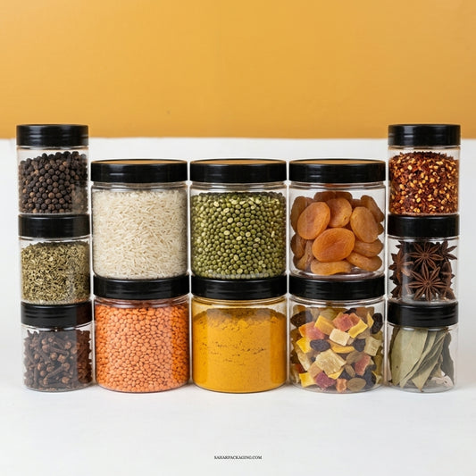 (Free Delivery + Spice Stickers) 12 Pieces Jar Set - Spice Storage Deal