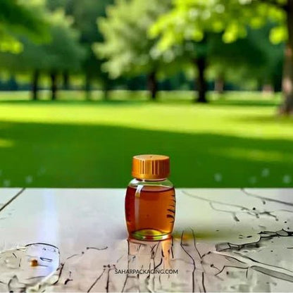 Ribbed Plastic Bottle - Flippable Cap