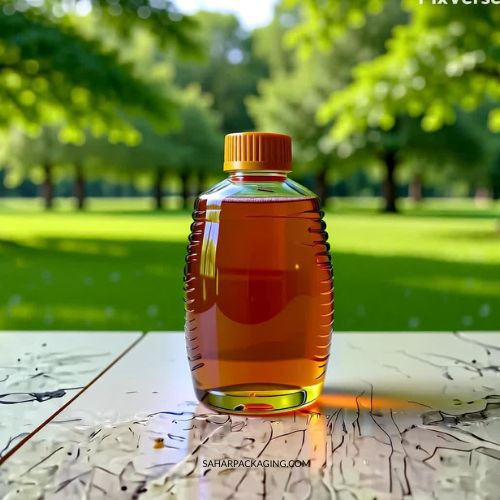 Ribbed Plastic Bottle - Flippable Cap