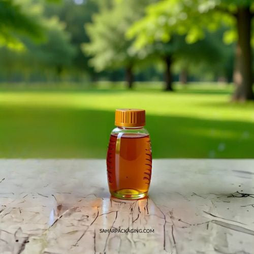 Ribbed Plastic Bottle - Flippable Cap