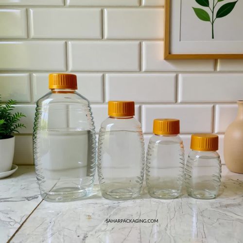 Ribbed Plastic Bottle - Flippable Cap