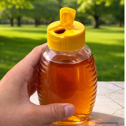 Ribbed Plastic Bottle - Flippable Cap