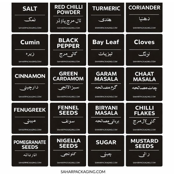 Kitchen Labels - Stickers