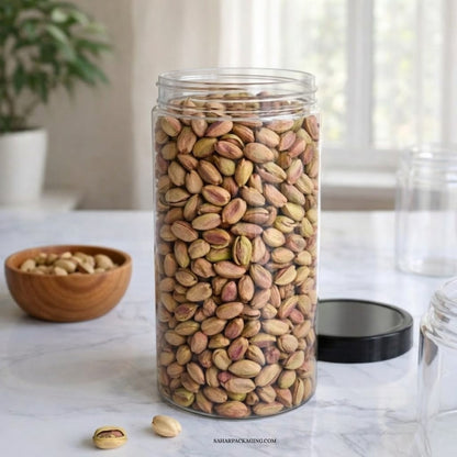 1250ml Round Canister Jar - Plastic