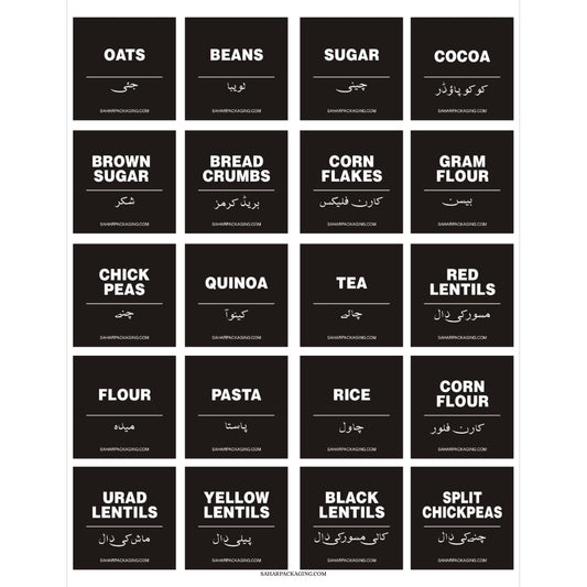 Kitchen Labels - Stickers