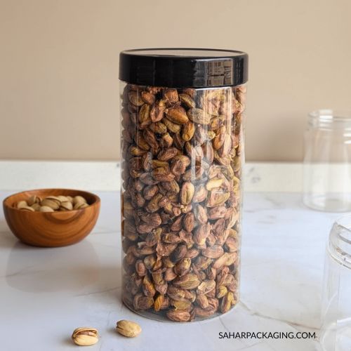 1250ml Round Canister Jar - Plastic