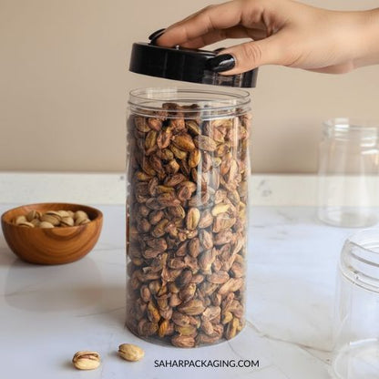 1250ml Round Canister Jar - Plastic