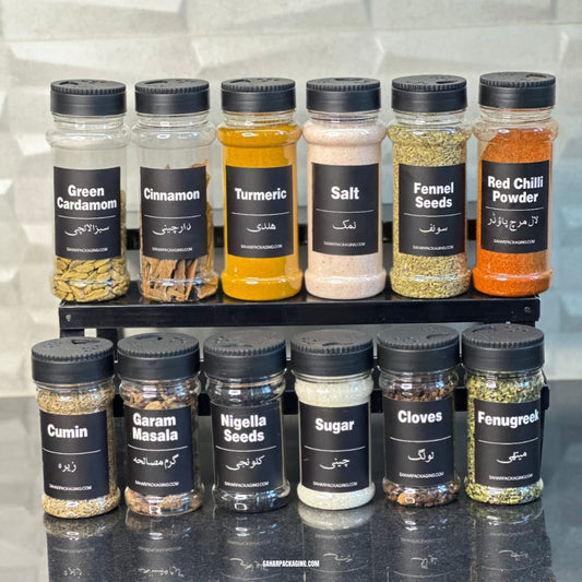 12 PCS Spice Jar Combo (320ml + 180ml) with Free Delivery Offer