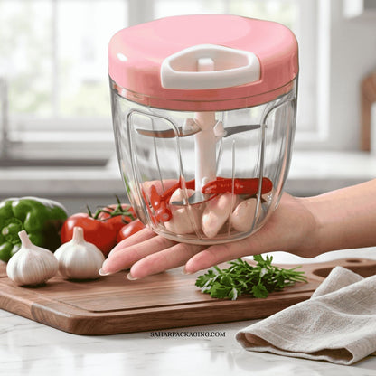 Manual Hand Pull Food Chopper for Vegetables & Fruits | Free Delivery