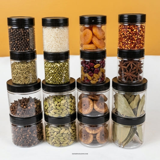 (Free Delivery + Spice Stickers) 12 Pieces Jar Set - Spice Storage Deal