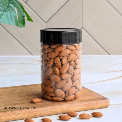 Round Plastic Jar - 375ml