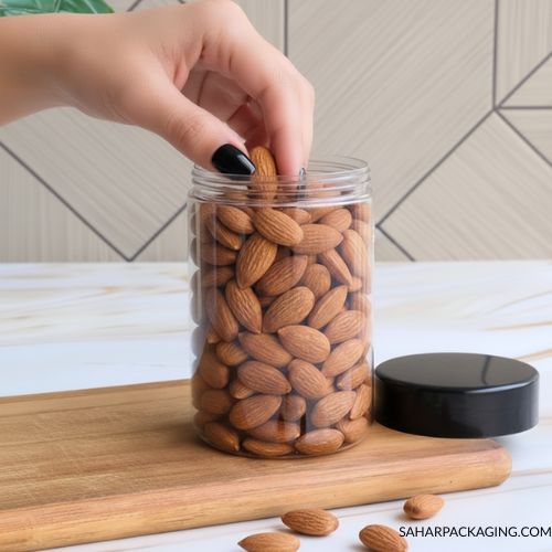 Round Plastic Jar - 375ml