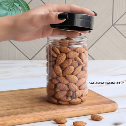 Round Plastic Jar - 375ml