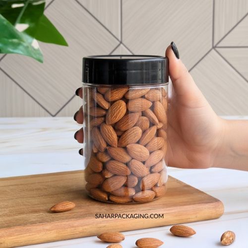 Round Plastic Jar - 375ml