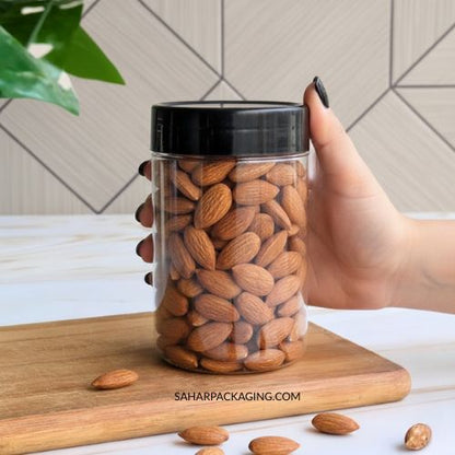 Round Plastic Jar - 375ml