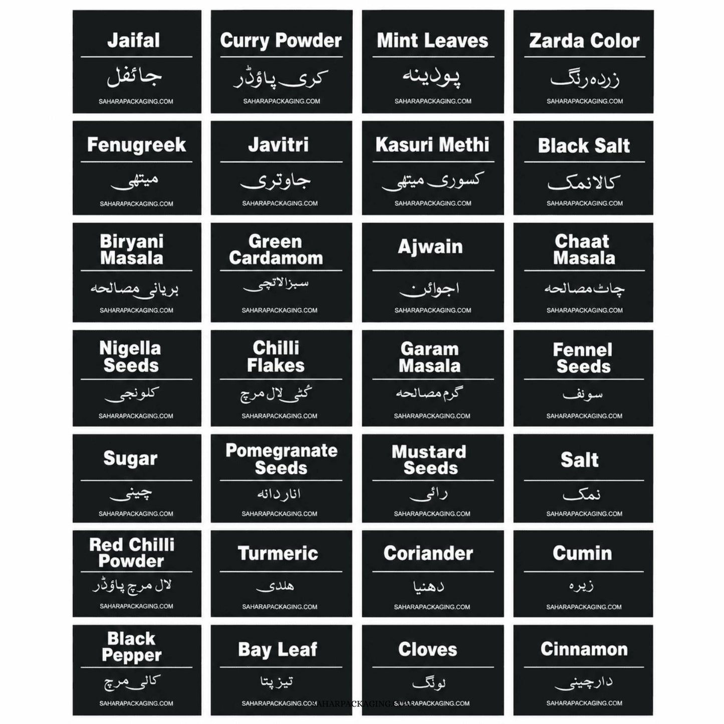 Kitchen Labels - Stickers