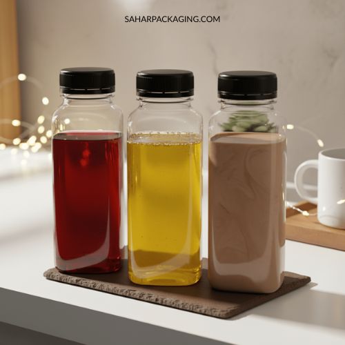 250ml Square Plastic Bottle