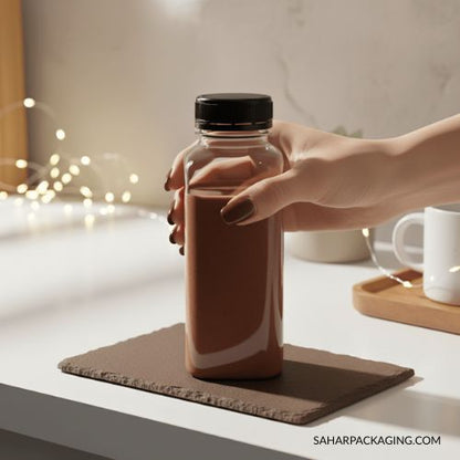 250ml Square Plastic Bottle