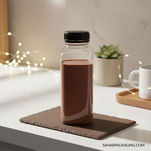 250ml Square Plastic Bottle