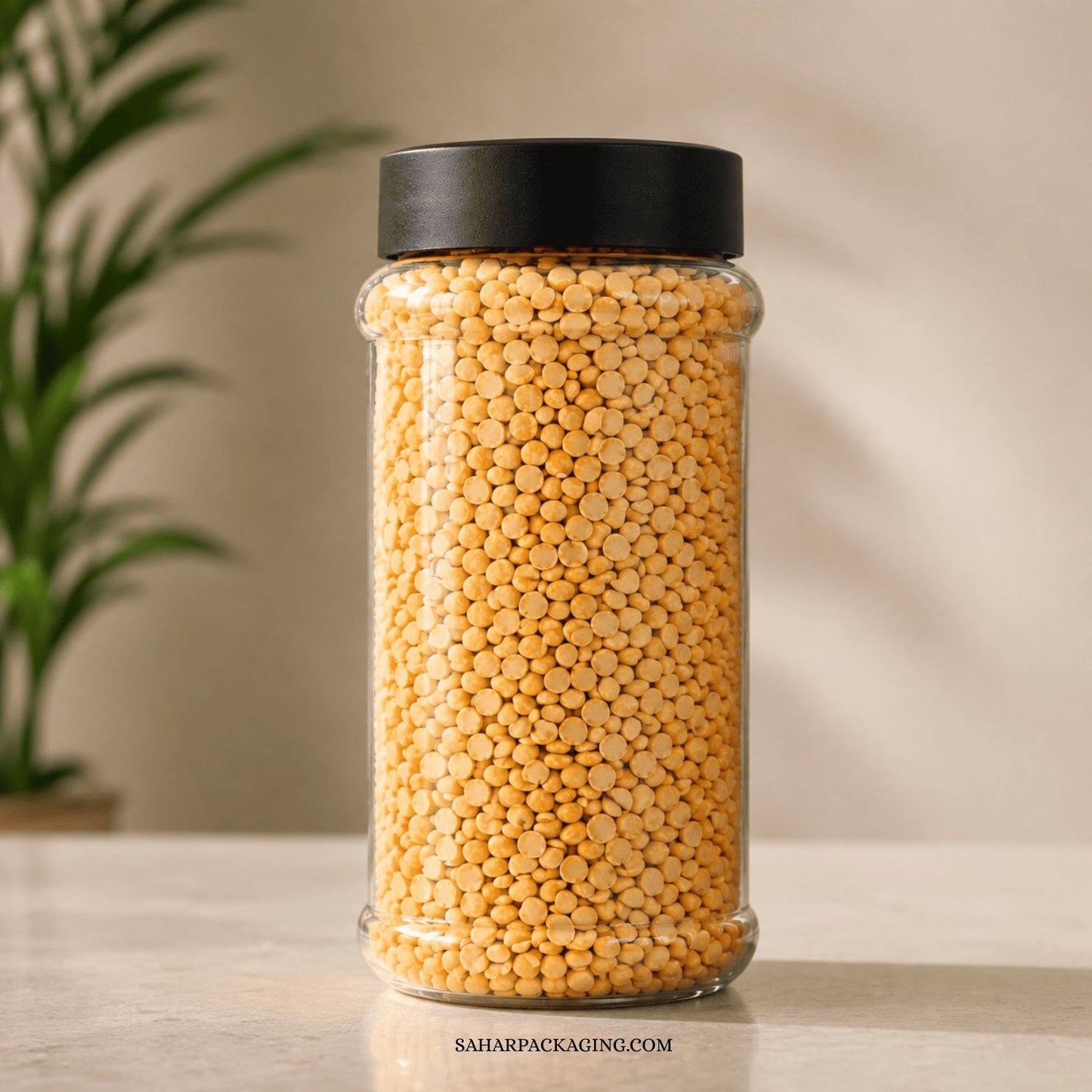 CrystalVault 950ml Hard Plastic Storage Jar