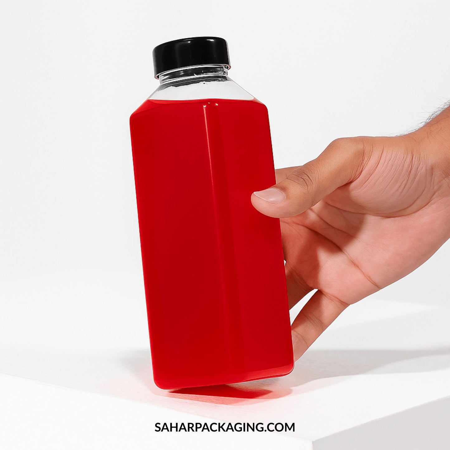 500ml Square Plastic Bottle