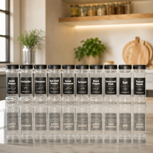 20 Masala Jar Deal – Complete Kitchen Set (Free Delivery + Free Stickers)