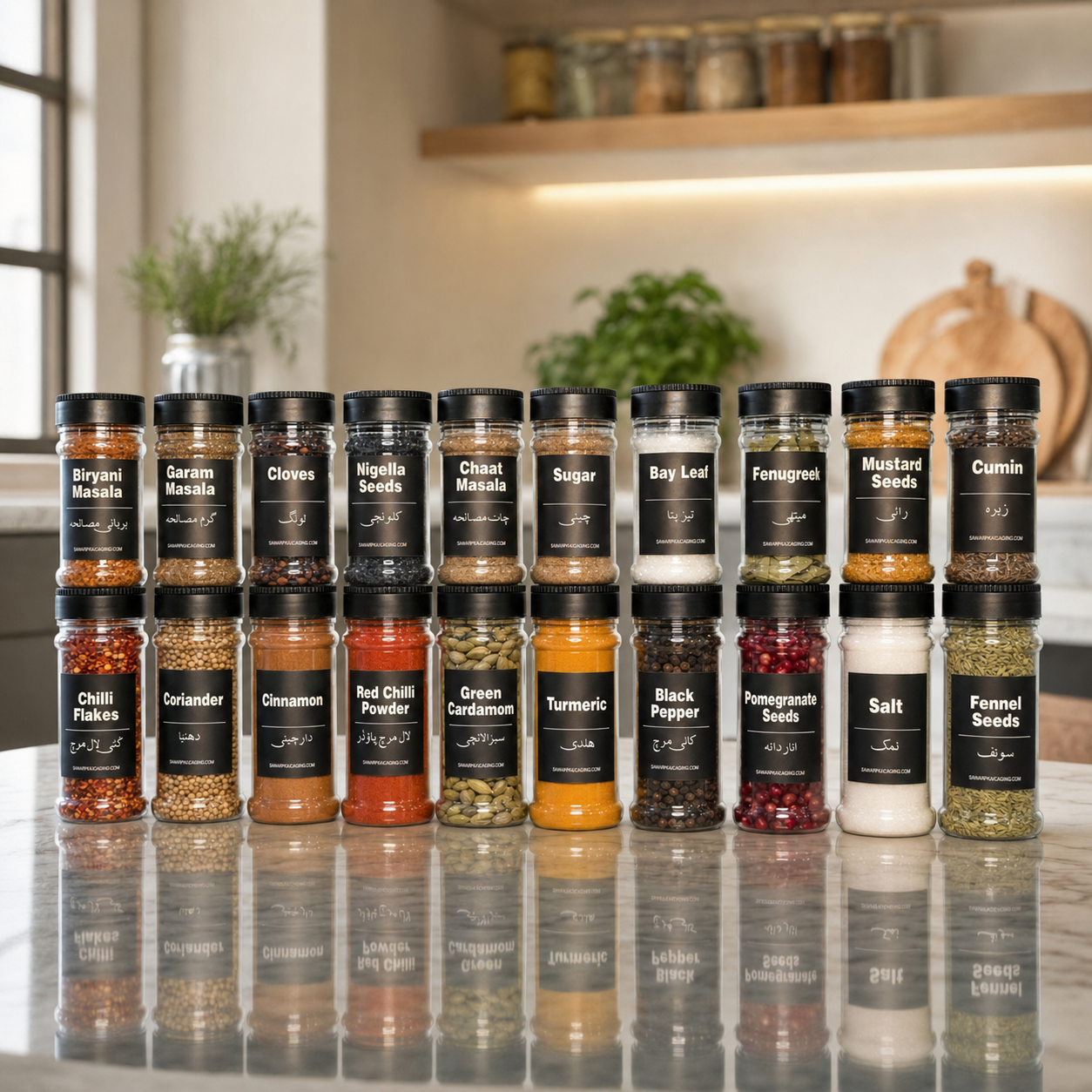 20 Masala Jar Deal – Complete Kitchen Set (Free Delivery + Free Stickers)